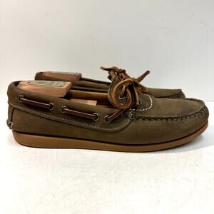 EXCELLENT Easymoc Camp Moc - Honey Pull Up Handsewn Brown Tan Maine USA 8.5 D